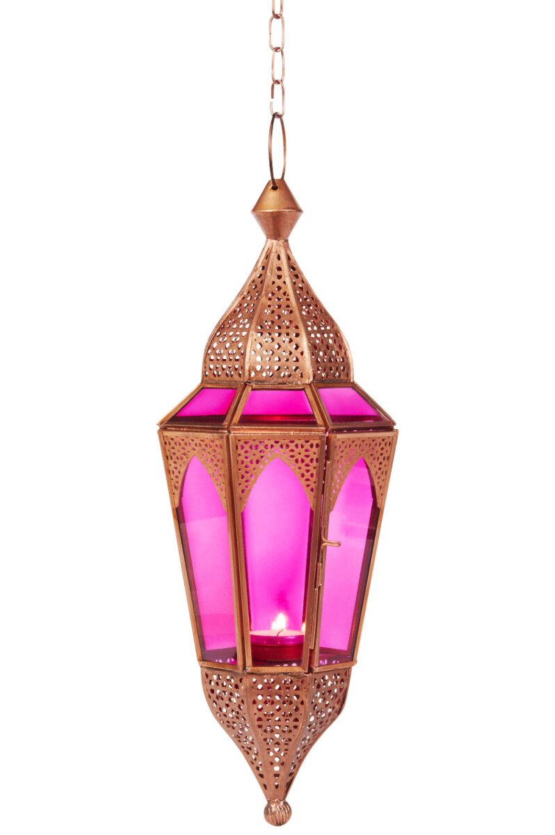 Indiase hanglamp Lalita - Roze