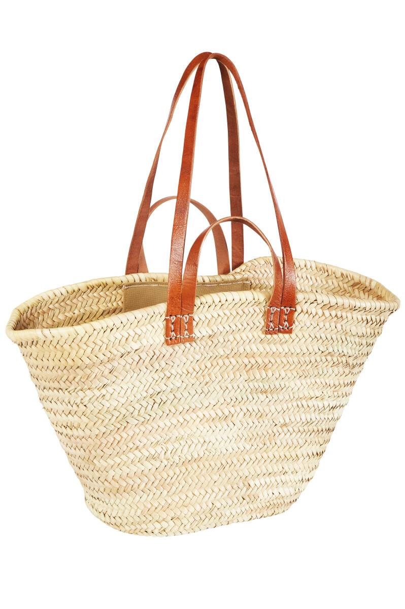 Ibiza rieten strandtas Palmera klein box