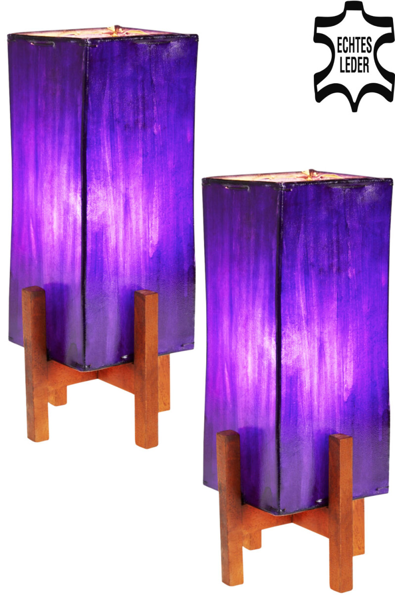 Set van 2 Janka paars met donkerbruin frame