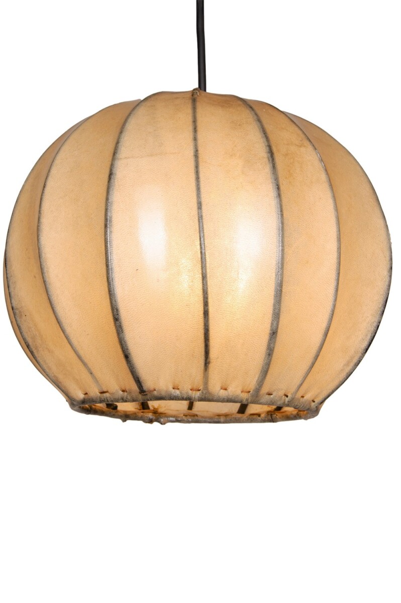 Moderne eettafellamp Mailin Beige | Handgemaakt van leer...