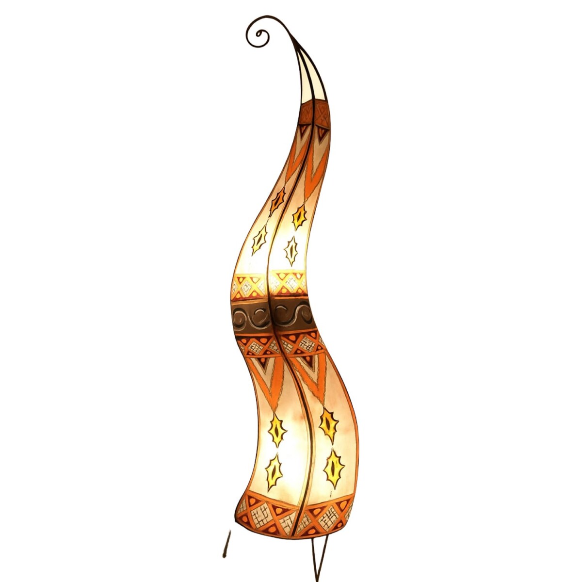 Oosterse henna-staande lamp Shifa 120 cm box