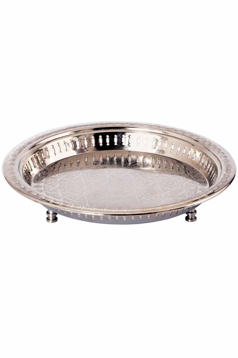 Oosters dienblad Juman 40 cm zilver box