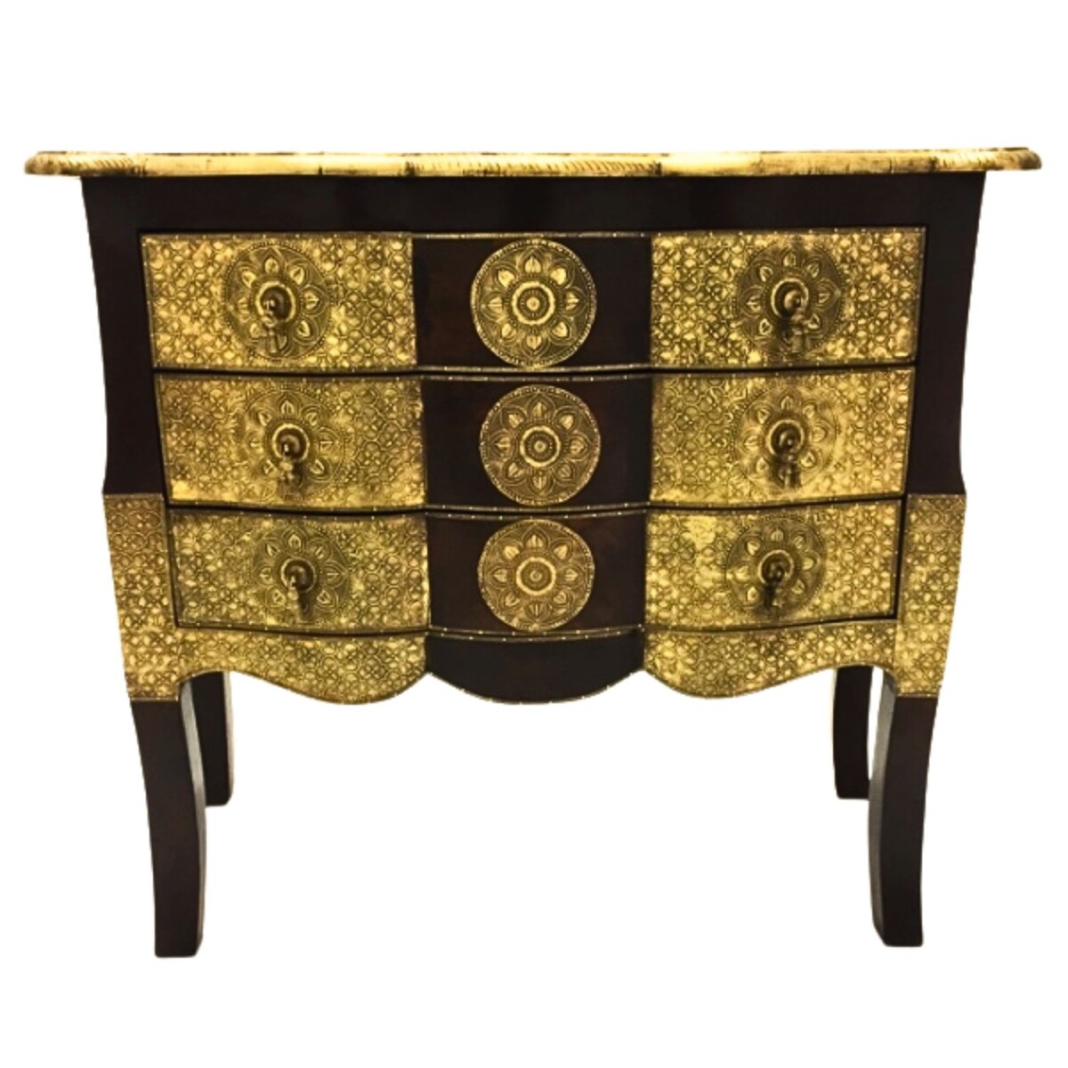 Oosterse massief houten ladekast Durga 7 box