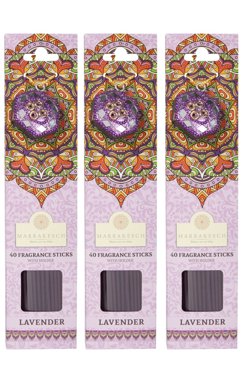 Set van 3 wierookstokjes lavendel box