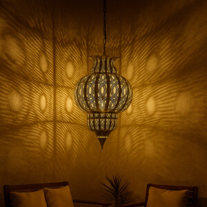 Hanglamp Isfahan Gold 50 cm | Oosterse lamp van metaal