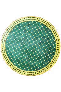 Marokkaanse mozaïektafel Marrakesh groen-geel,...