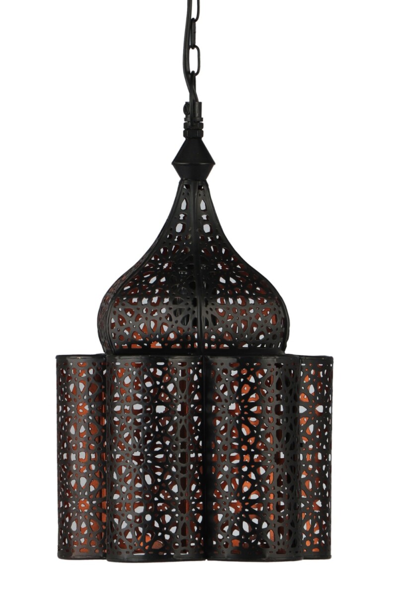 Oosterse hanglamp Feryal Zwart box