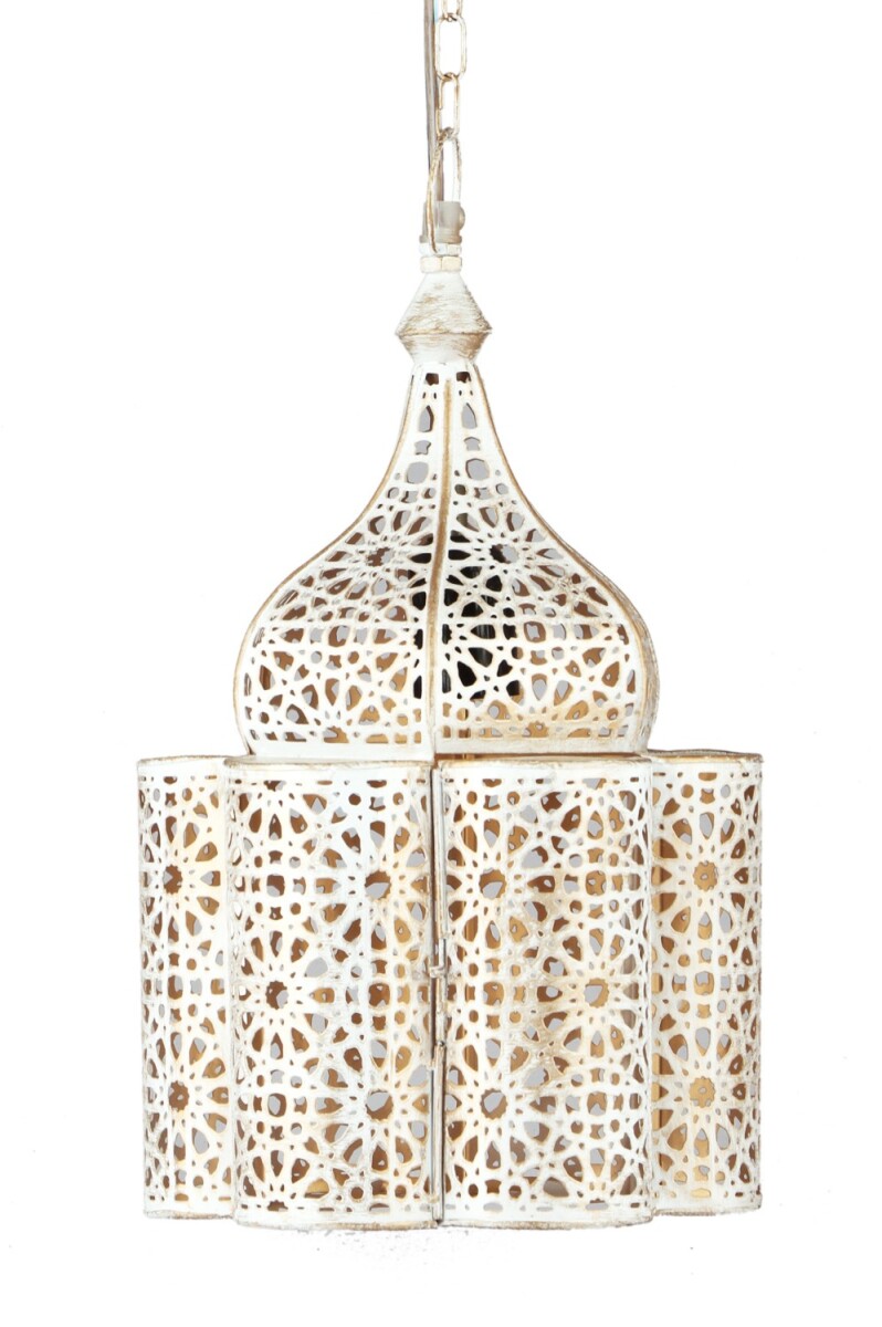 Oosterse hanglamp Feryal Wit box