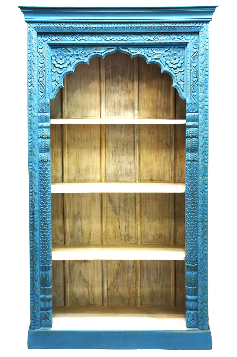 Oosterse boekenkast van massief hout, Ih box