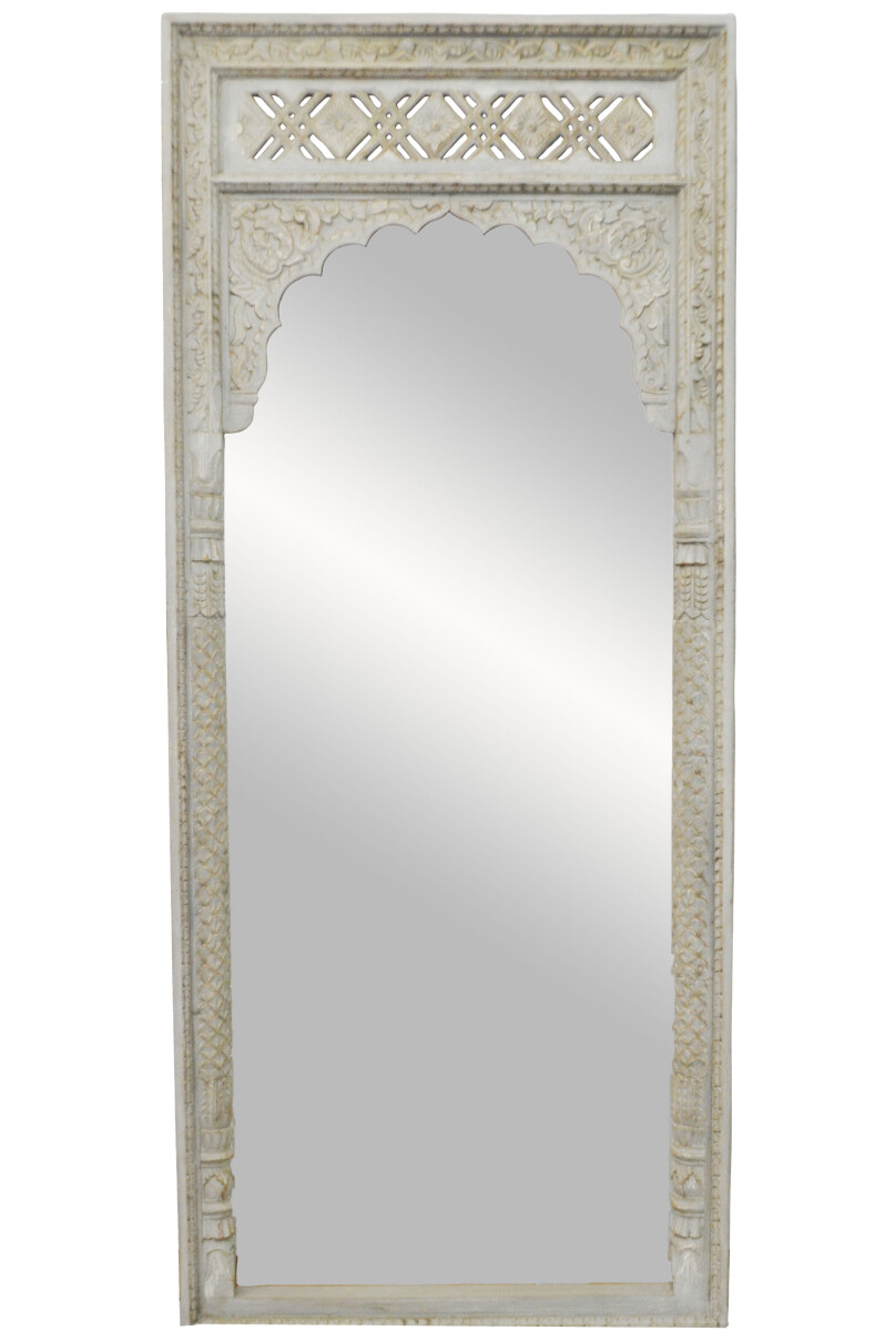 Oosterse staande spiegel Hossam Grijs - 205 cm -