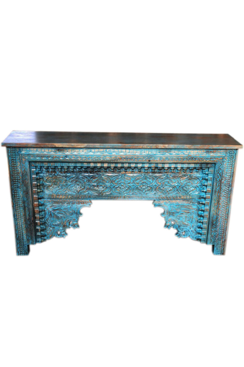 Oosterse houten consoletafel Gassan Blau box
