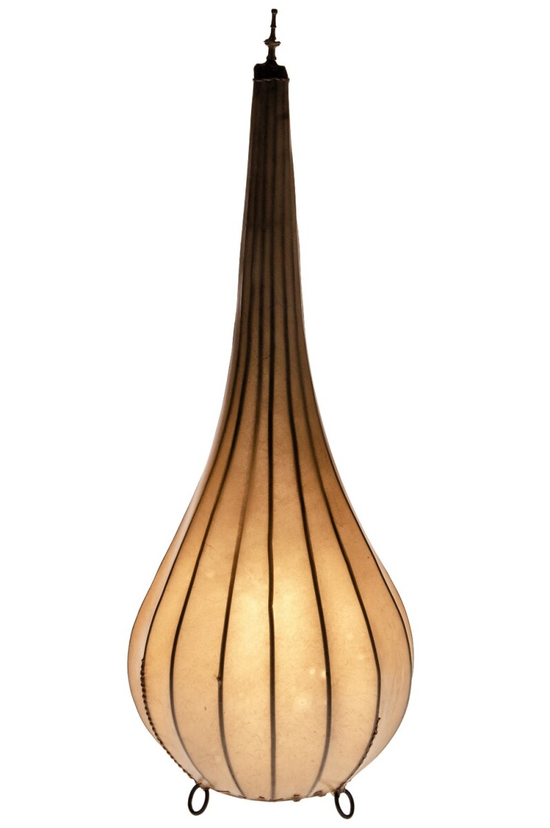 Oosterse staande lamp Roana, beige, groot