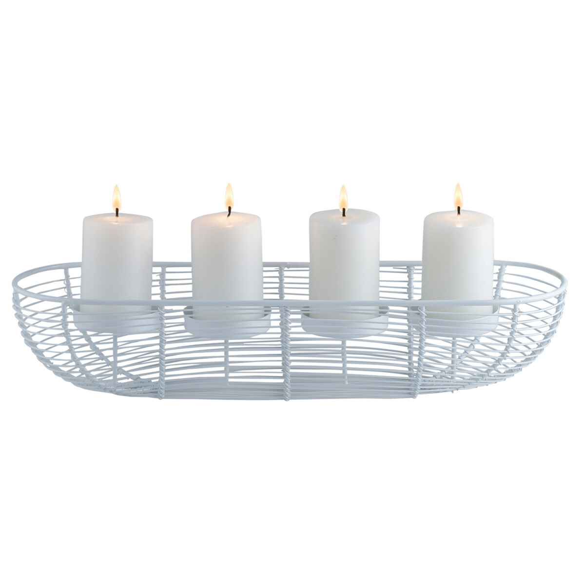 Adventskrans, kandelaar, kerstversiering, Flann, wit