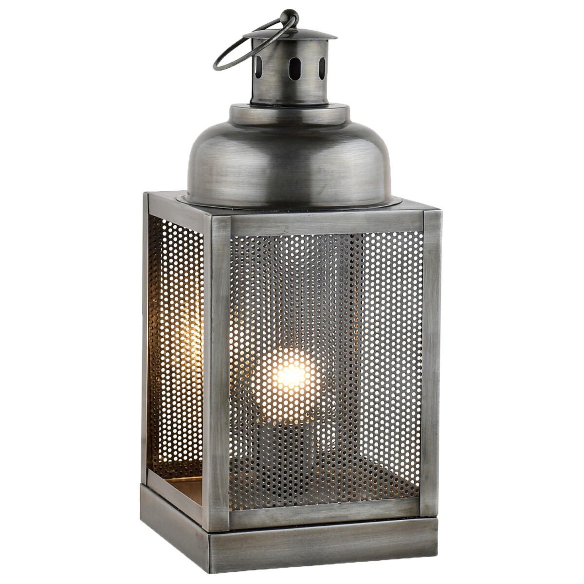 Moderne lamp, tafellamp, nachtlampje, Ceed, zilver