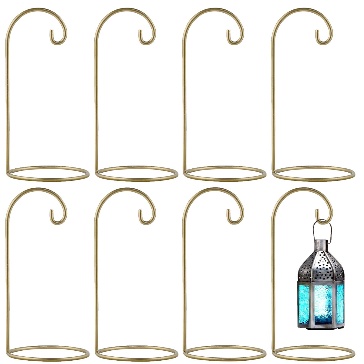 Set van 8 lantaarnstandaards Buno Gold K box