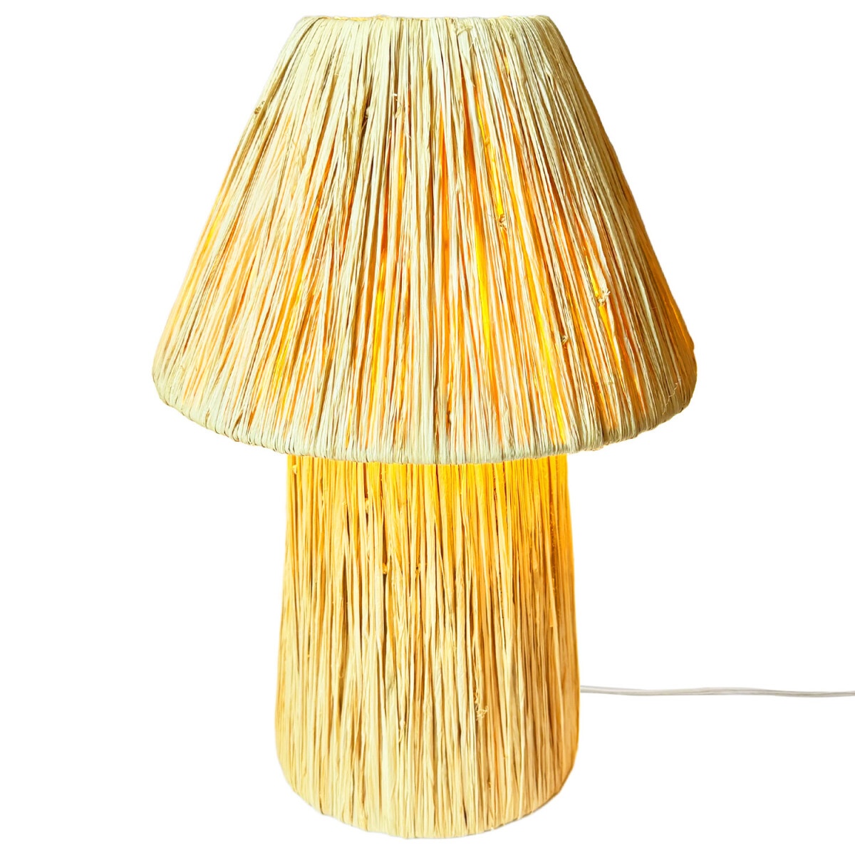 Boho-tafel- en nachtlamp Morjan Beige box
