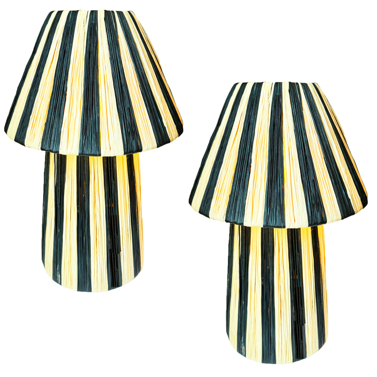 Set van 2 boho-decoratieve tafellampen / nachtlampjes Morjan