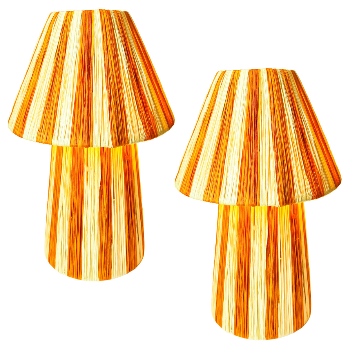 Set van 2 boho-decoratieve tafellampen/nachtlampjes Morjan b