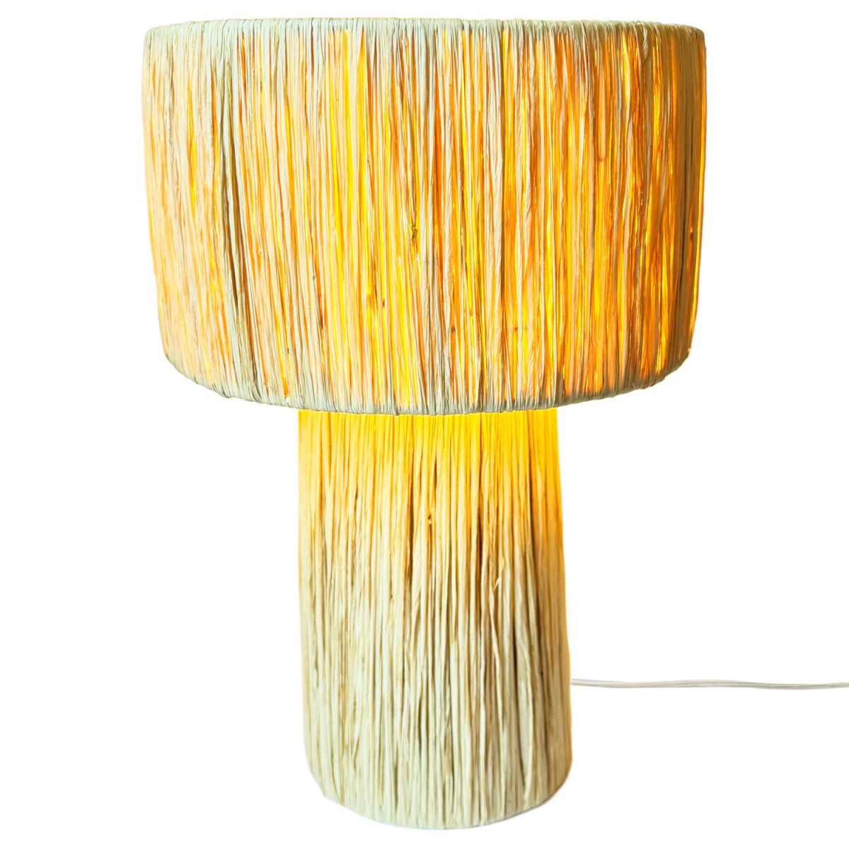 Boho-tafel- en nachtlamp Morjana, beige box