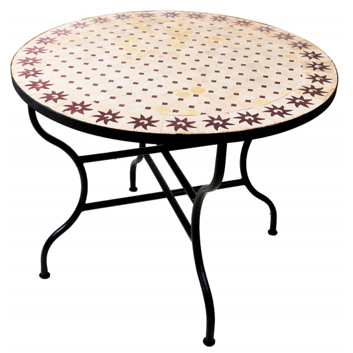 Marokkaanse mozaïektafel Soleil Bei box