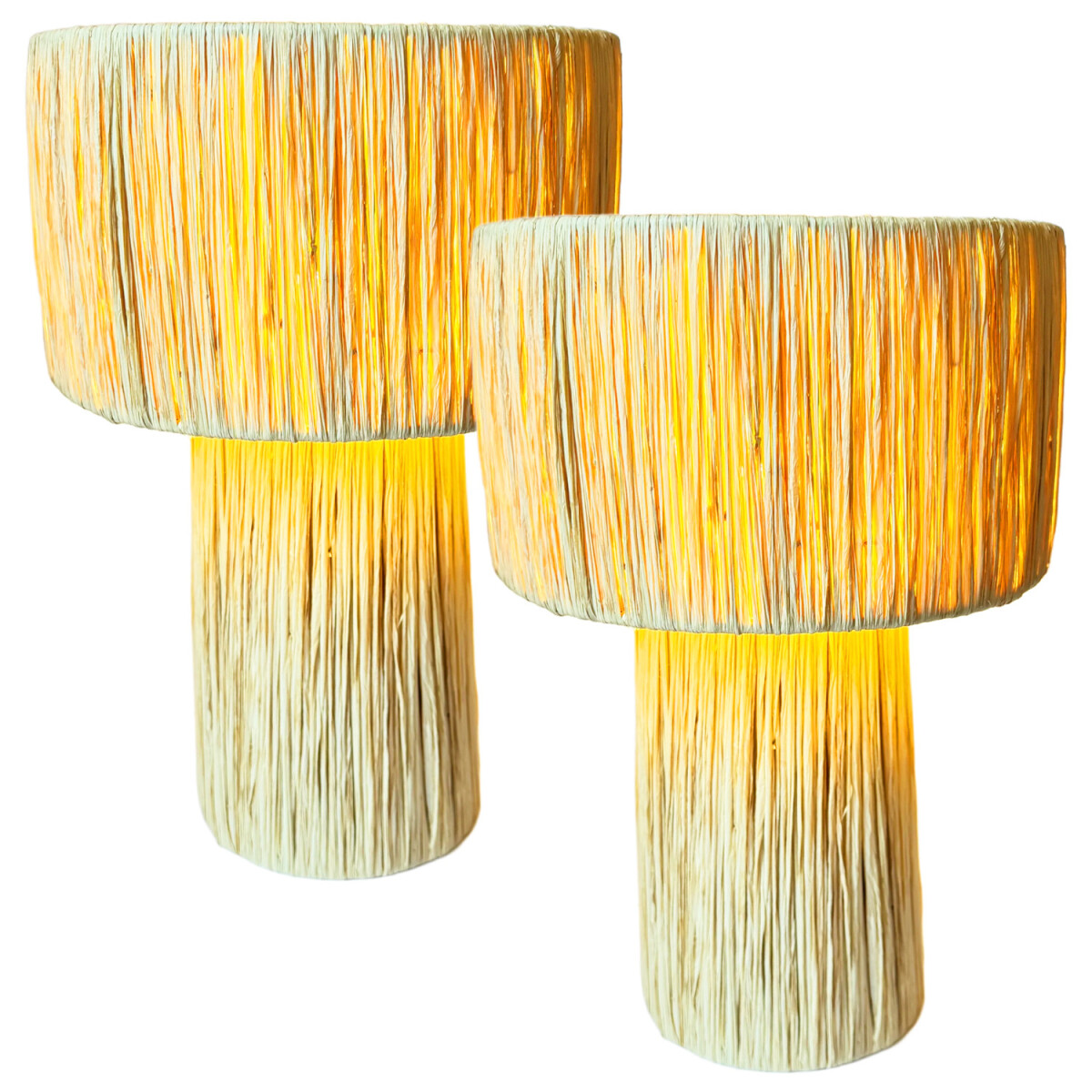 Set van 2 boho-decoratieve tafellampen / nachtlampjes Morjan