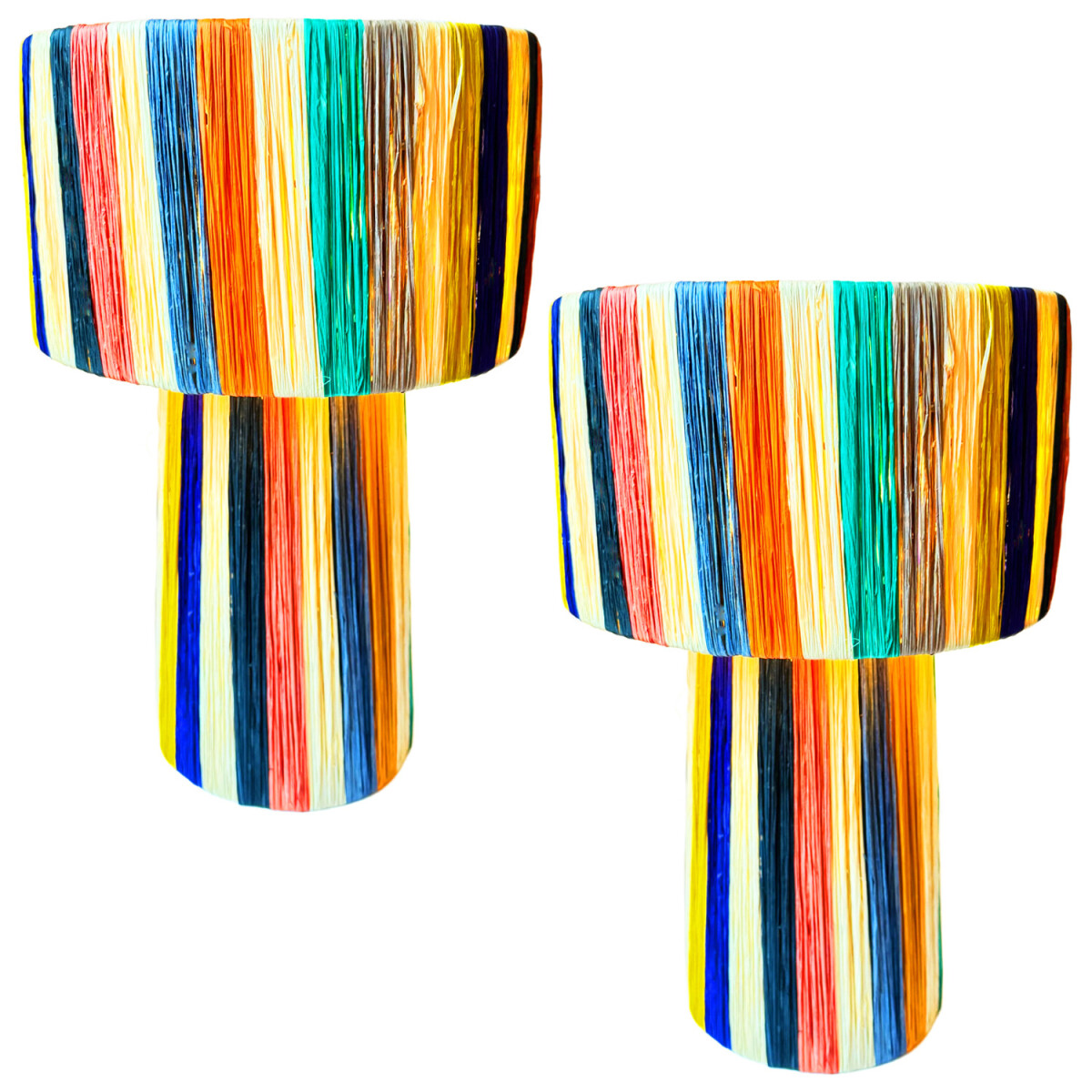 Set van 2 boho-decoratieve tafellampen/nachtlampjes Morjana,