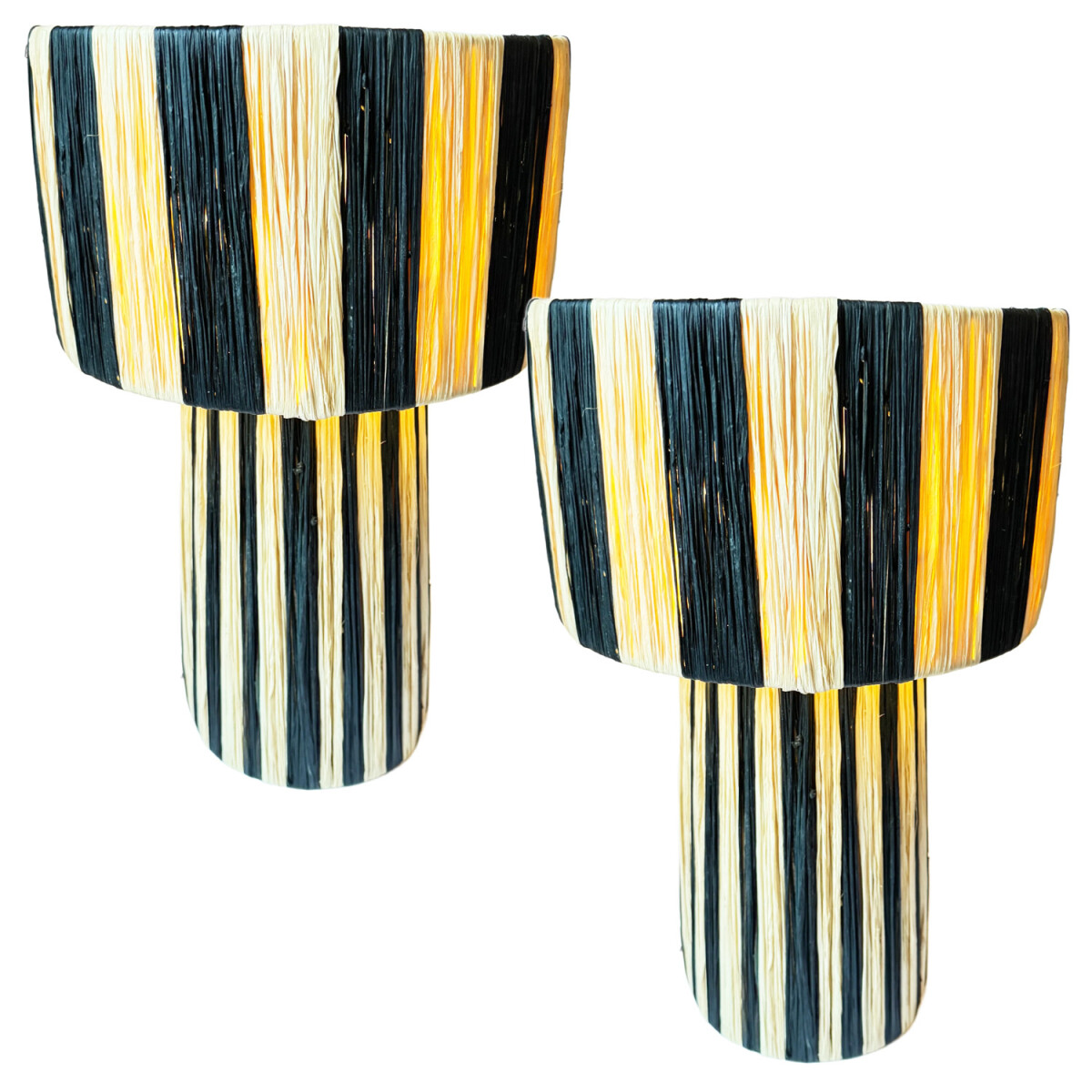 Set van 2 boho-decoratieve tafellampen / nachtlampjes Morjan