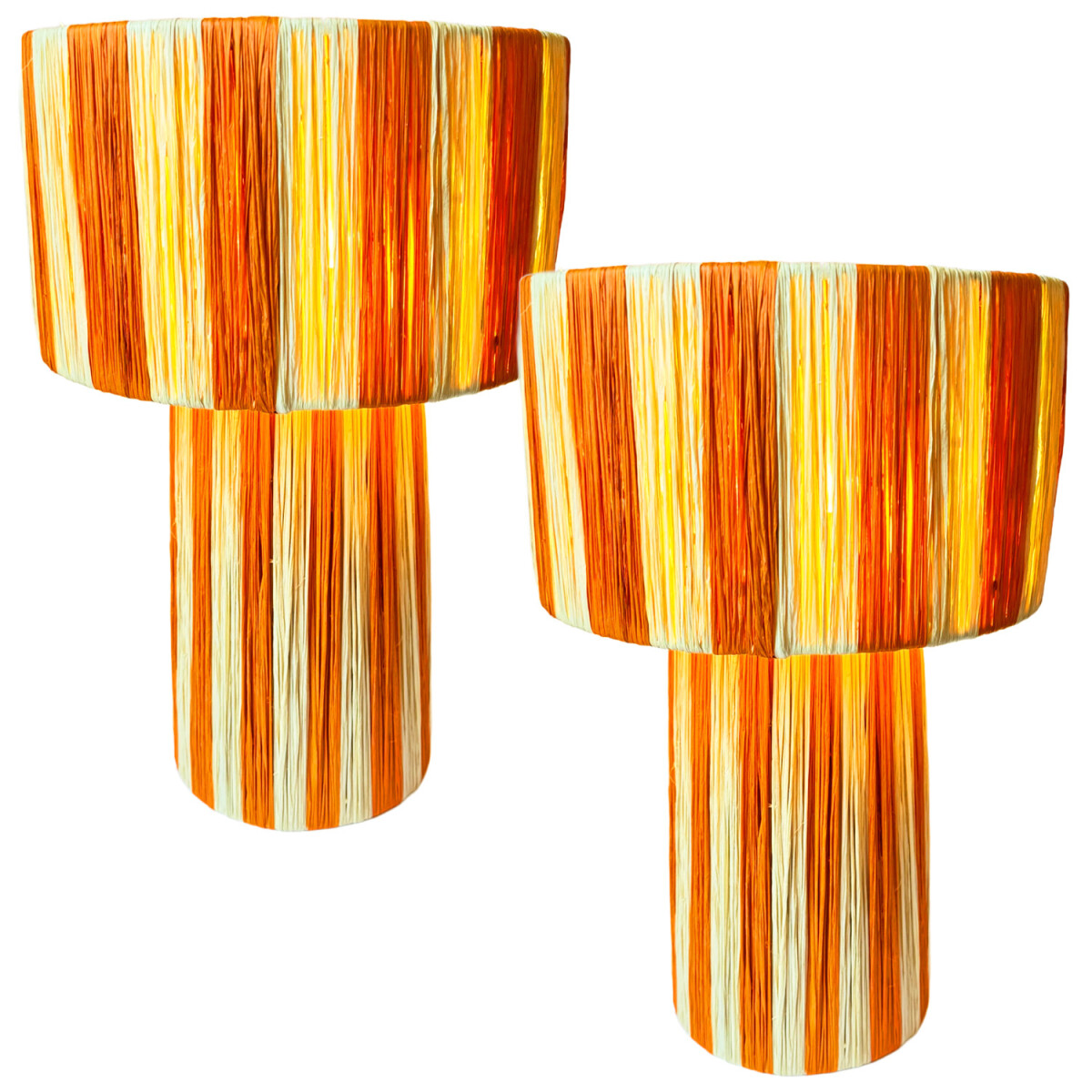 Set van 2 boho-decoratieve tafellampen / box
