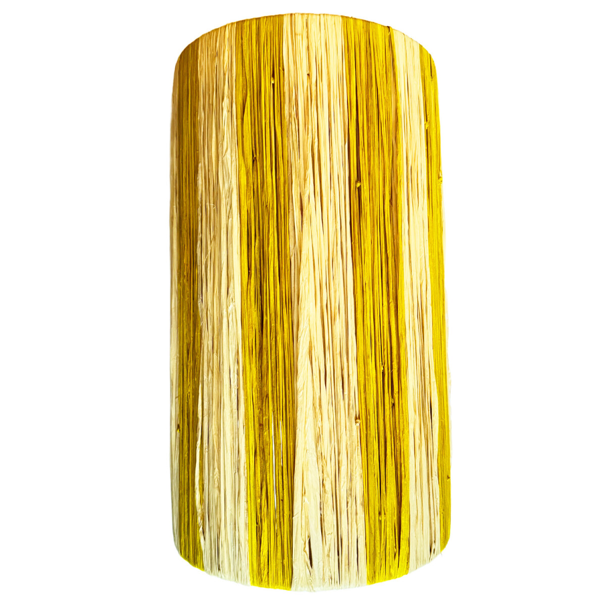 Wandlamp Morjana beige-geel raffia | H 35 cm, handgemaakt