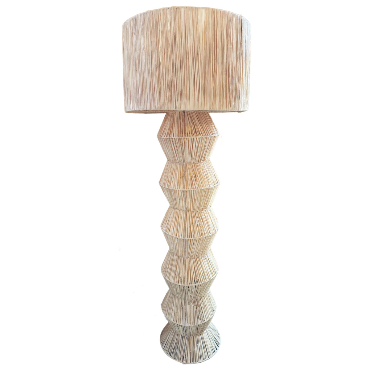 Boho-decoratieve staande lamp Tulum, beige, 160 cm