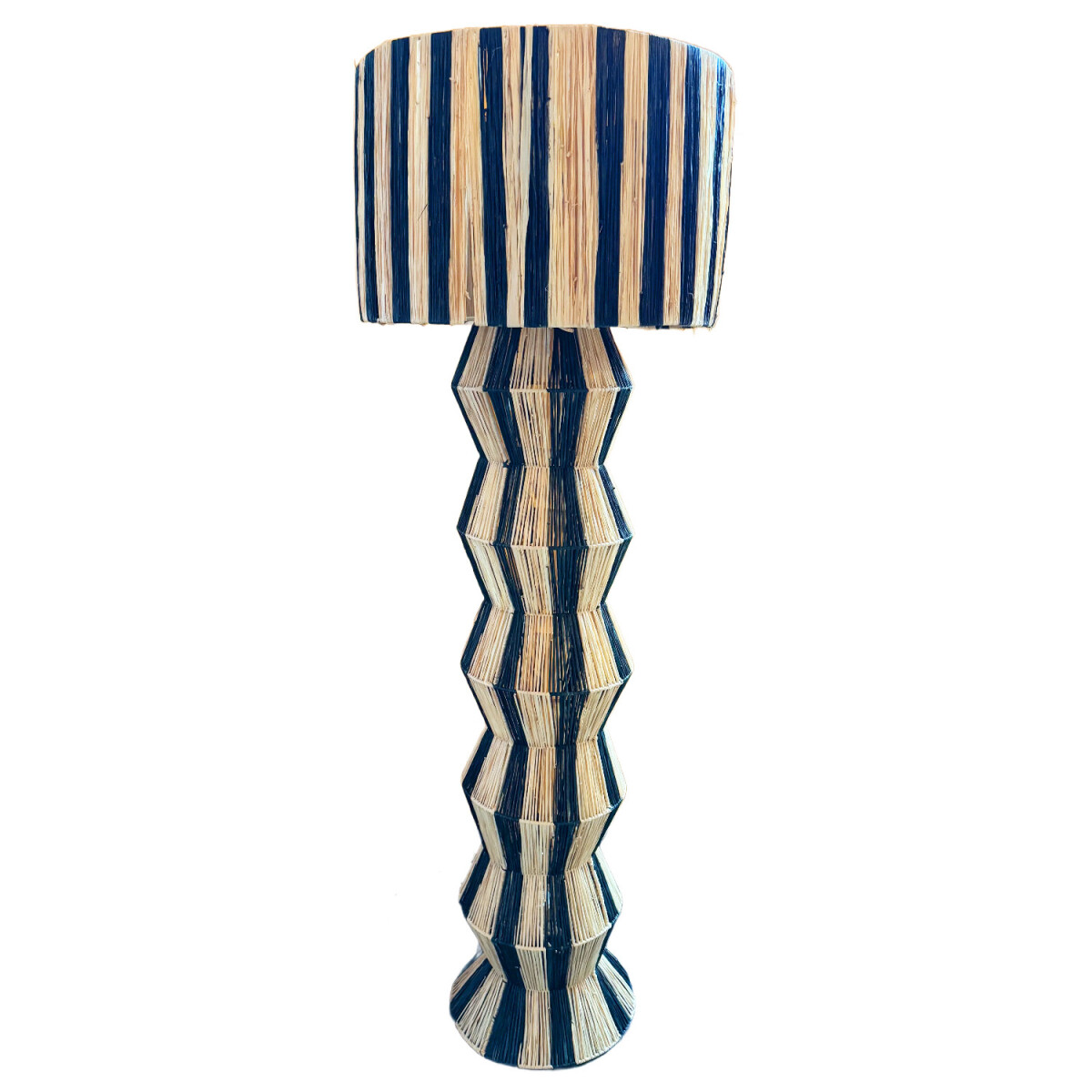Boho decoratieve staande lamp Tulum beige zwart 160 cm