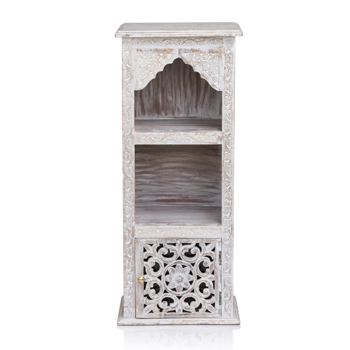 Badkamerrek, smal, wit, Sakar, 85 cm