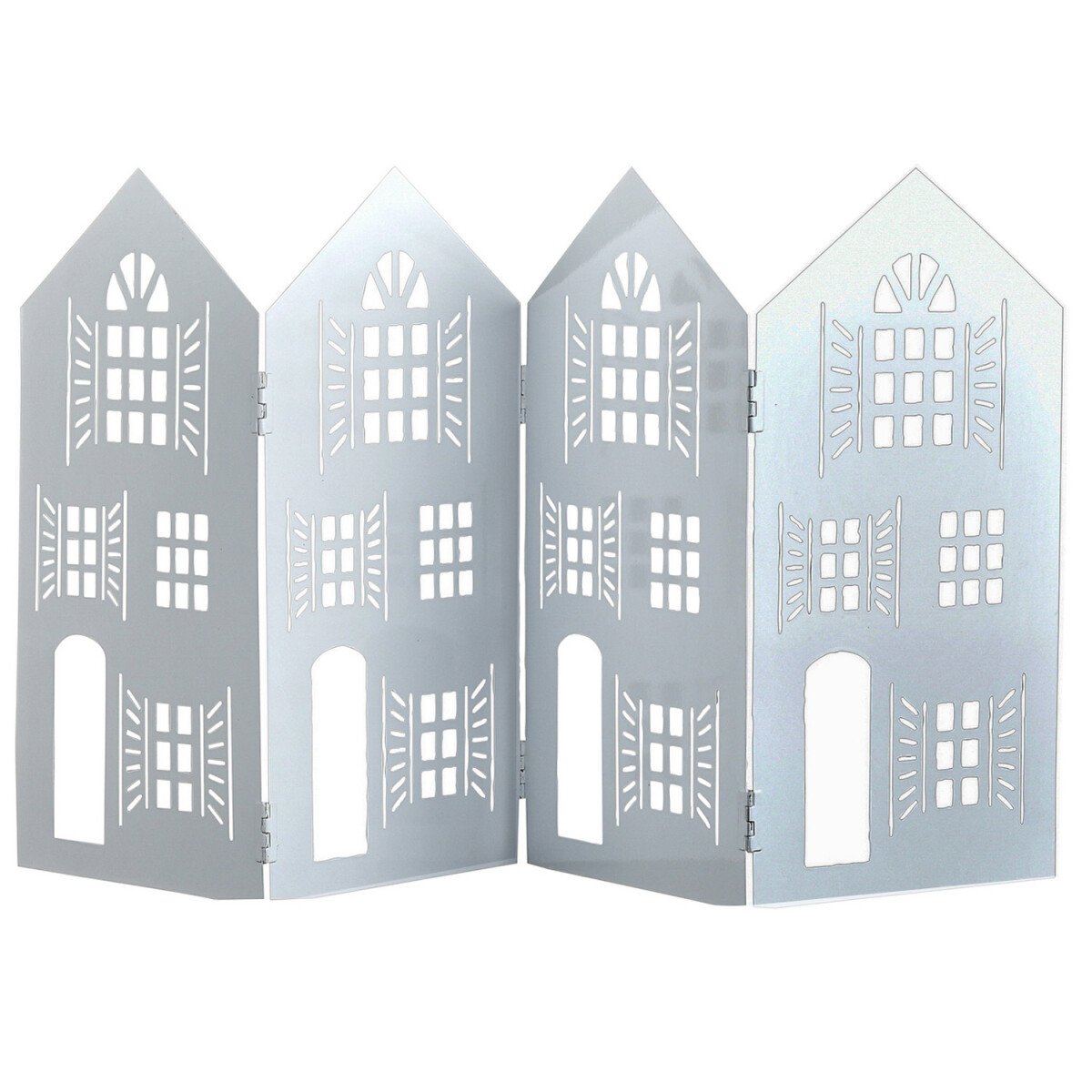 Rij huizen, staande decoratie, Lichthaus kerstversiering, Do