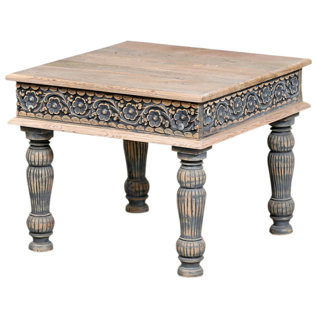 Salontafel Abelone 60x60 cm van massief  box