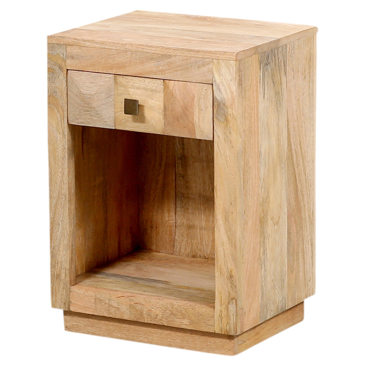 Nachtkastje Abush – massief hout, 60 cm, bijzettafeltj