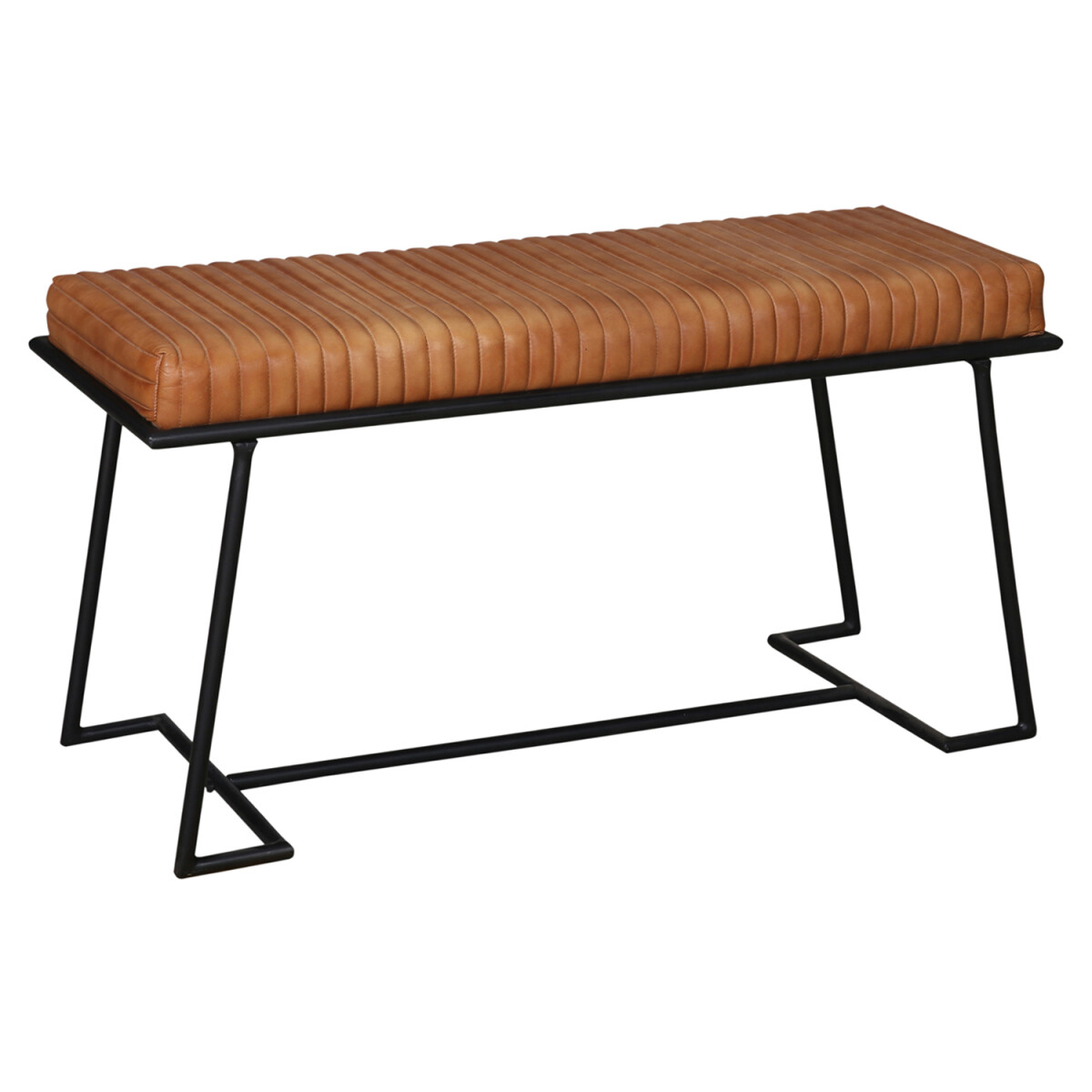 Lederen bank Adeva 100 cm – Bank van echt leer met met