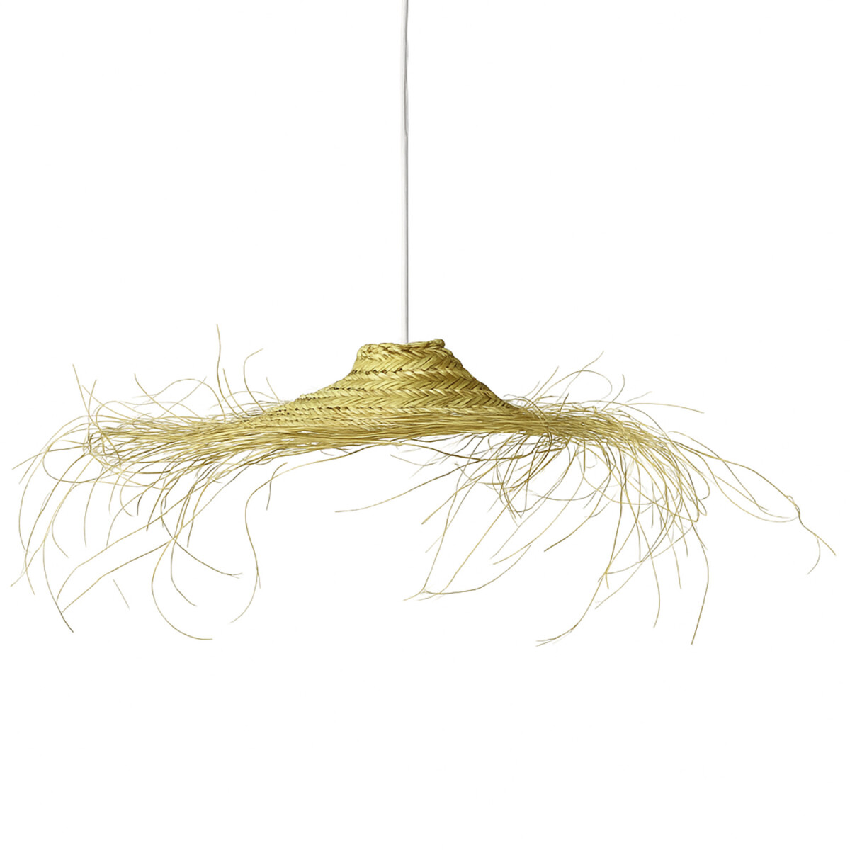 Hanglamp Mayari | Boho-hanglamp van stro van doumpalmbladere