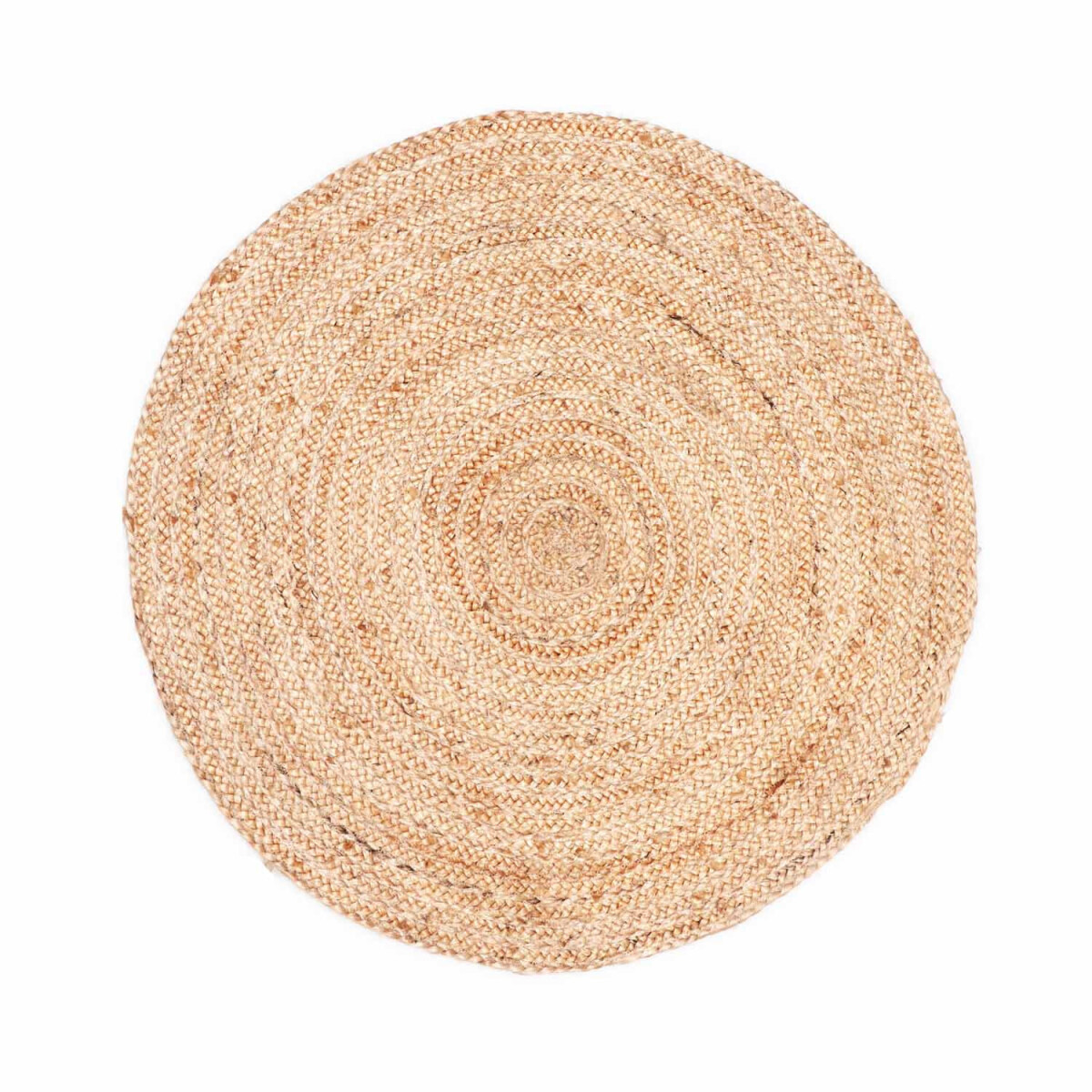 Rond, gevlochten jute tapijt Abril 60 cm