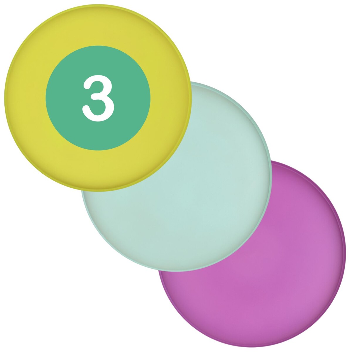 Set van 3 Callie regenboog dienbladen, r box