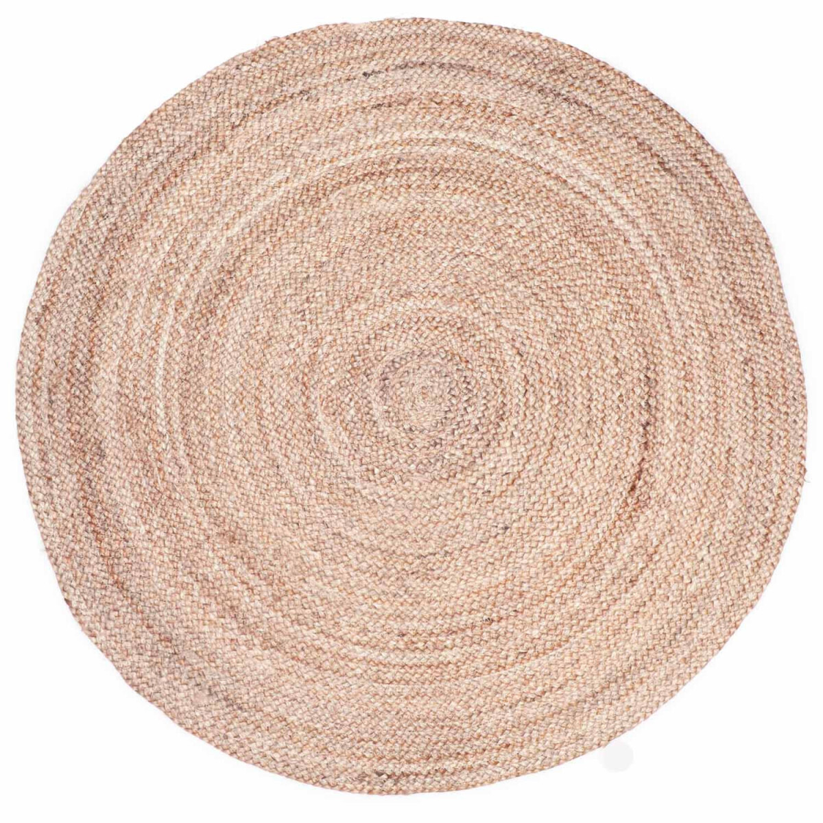 Rond, gevlochten jute tapijt Abril 100 c box