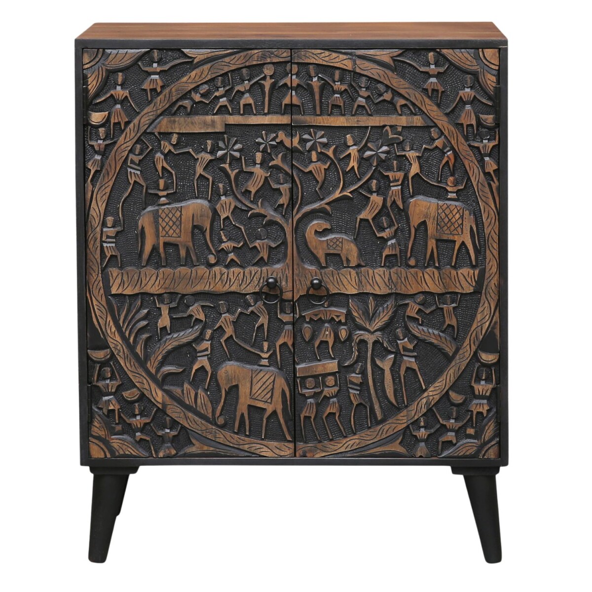 Commode Abiola 75 cm massief mangohout h box