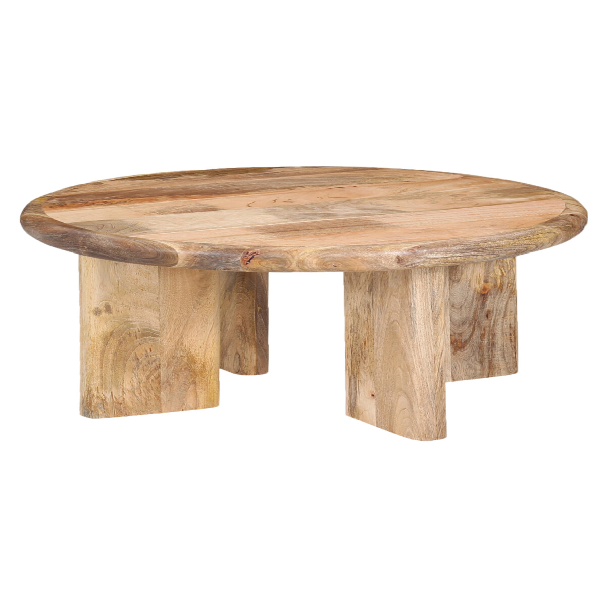 Salontafel Absa 80 cm, mangohout, rond,  box