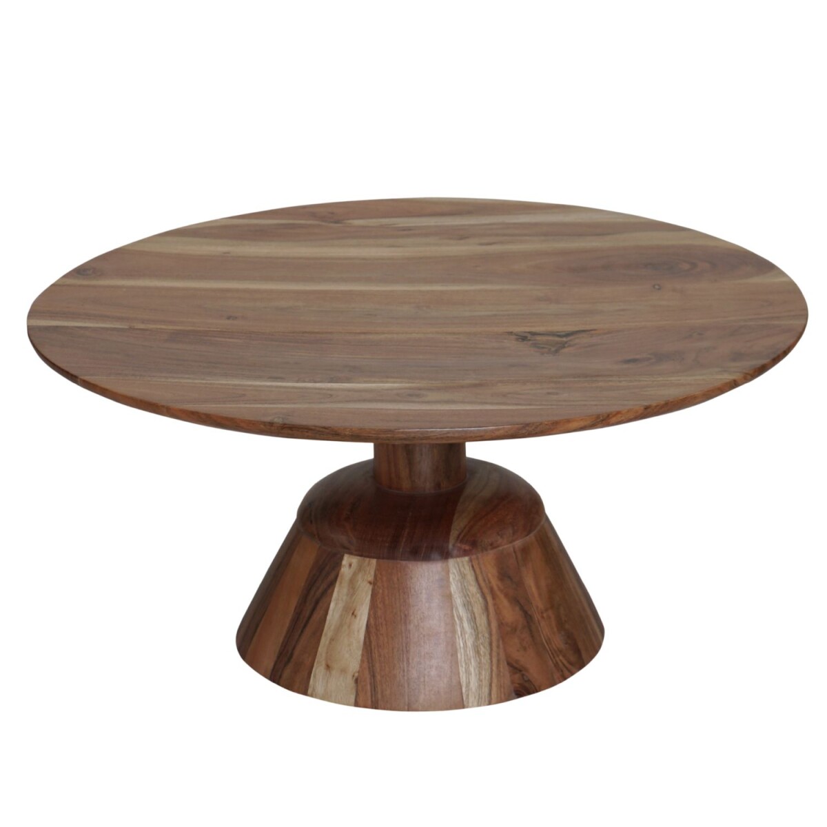 Salontafel Adisa 76 cm, mangohout, rond, box