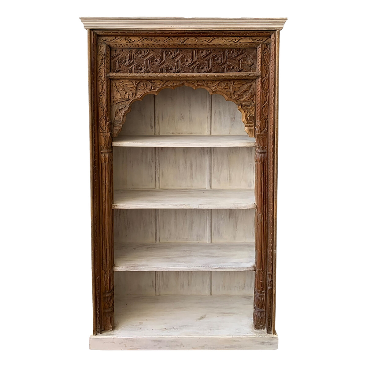 Oosterse vintage boekenkast, antiek, mas box