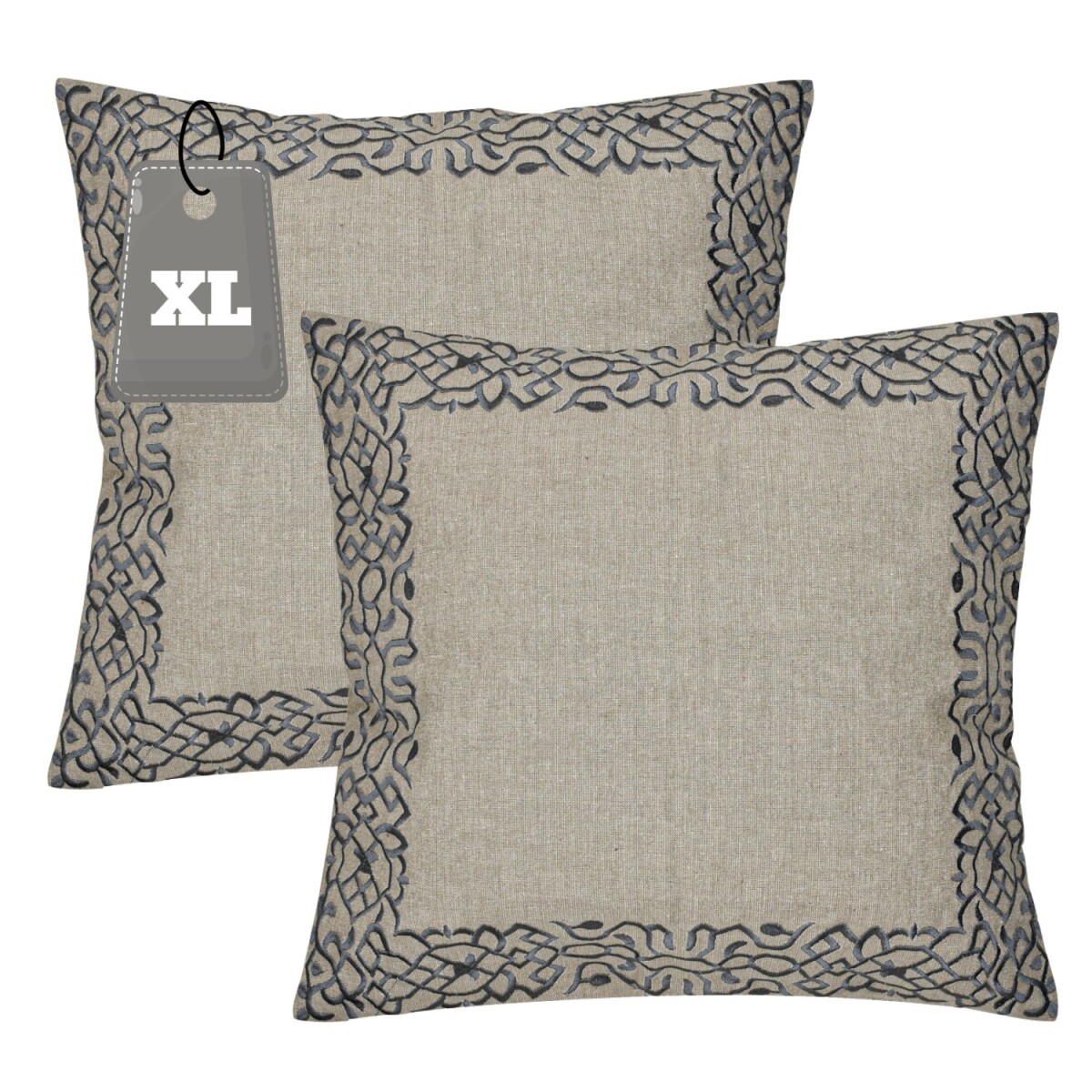 Set van 2 kussenslopen, handgemaakt, Fri box