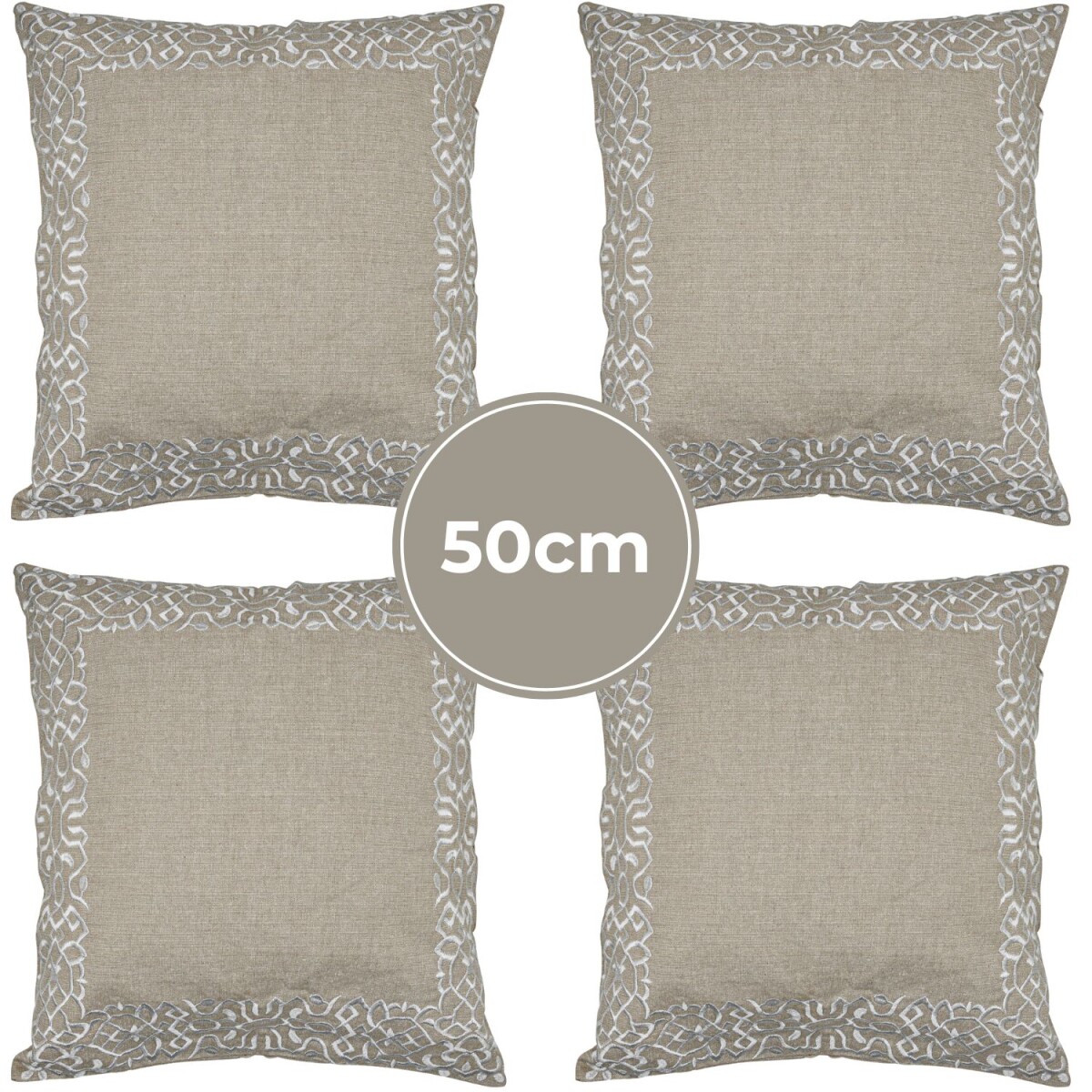 Set van 4 kussenslopen, handgemaakt, Fri box