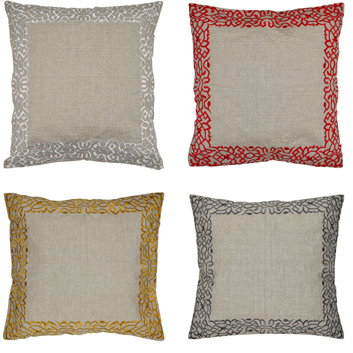 Set van 4 kussenslopen, handgemaakt, Fri box