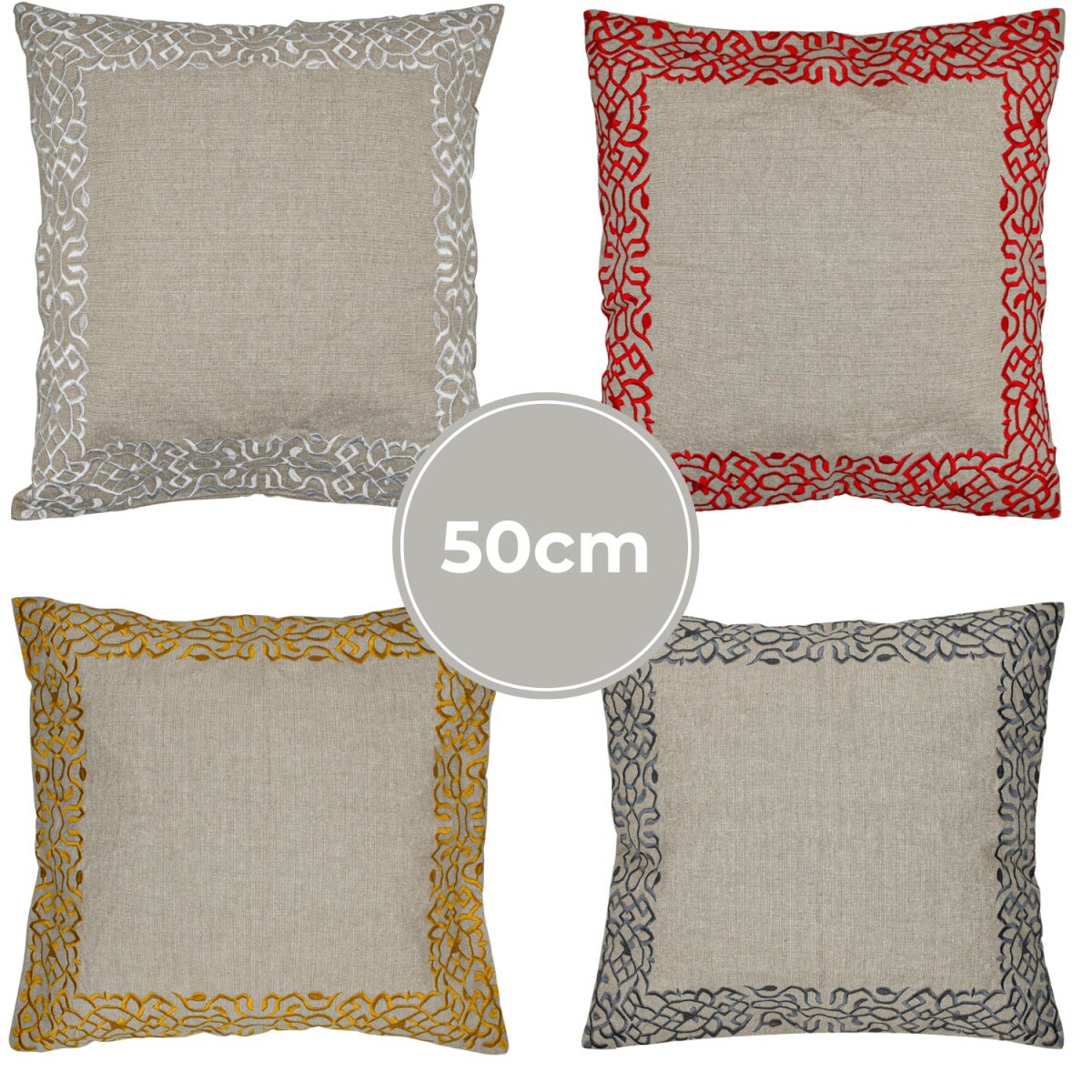 Set van 4 kussenslopen, handgemaakt, Fri box