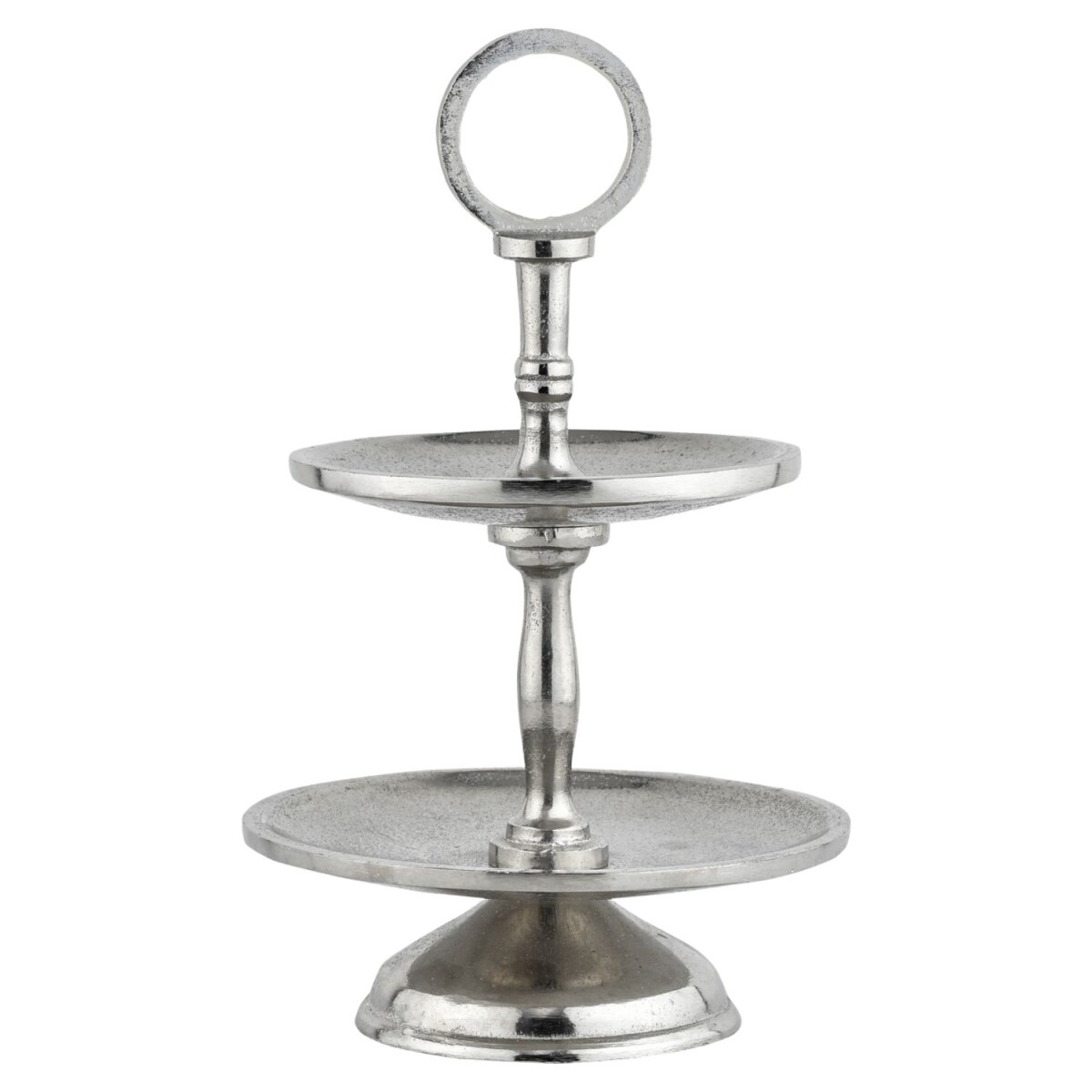Etagère Annika 26 cm, aluminium, zilverkleurig, 2 ver