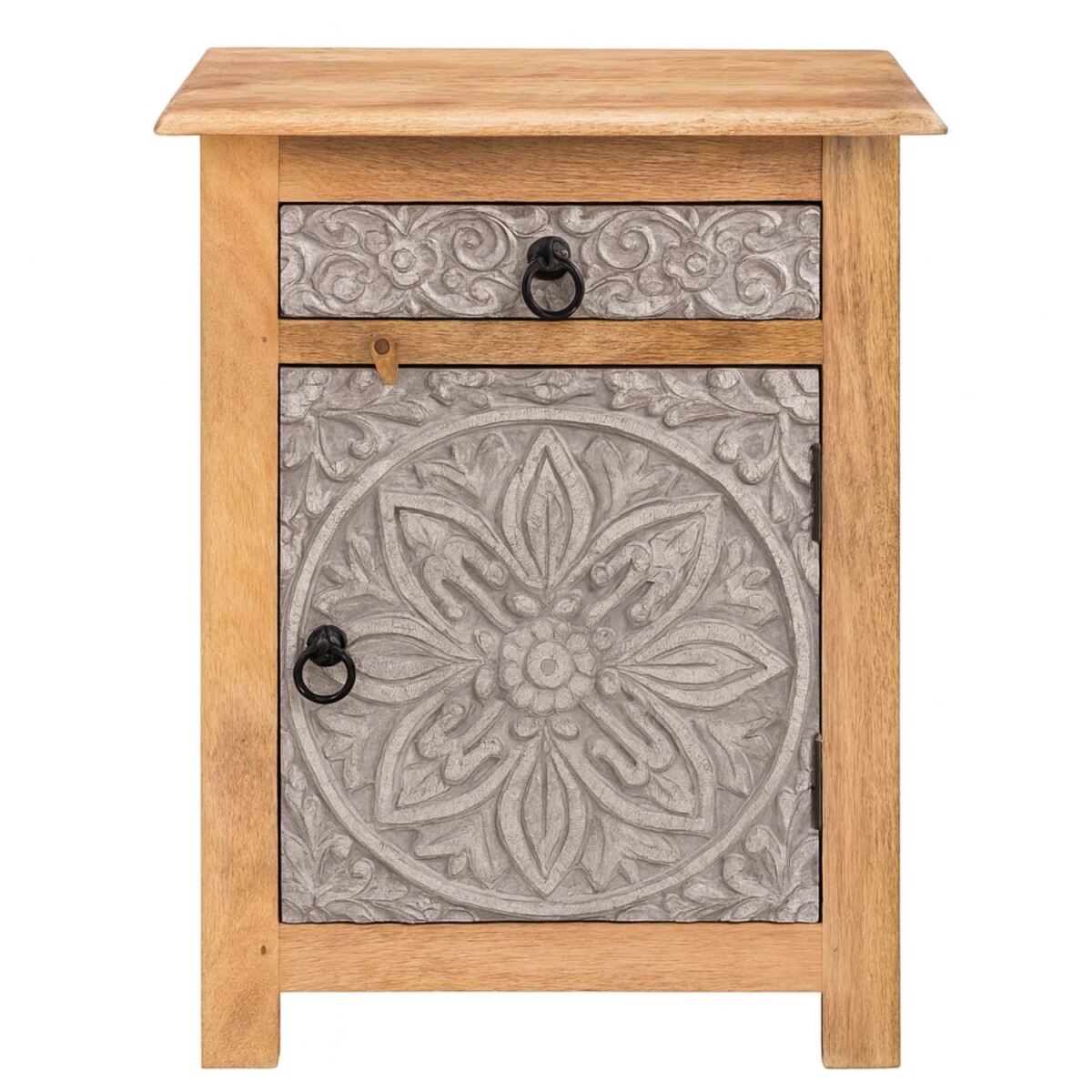 Nachtkastje Ferial 70 cm | Massief hout  box
